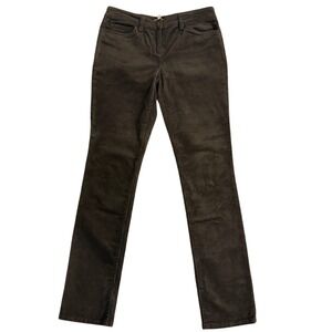 Eileen Fisher Women's‎ Size 4 Corduroy Straight Leg Pants Dark Brown